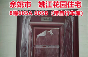 序号9:余姚市城区 姚江花园8幢605A 605B室， 其中自行车库1间